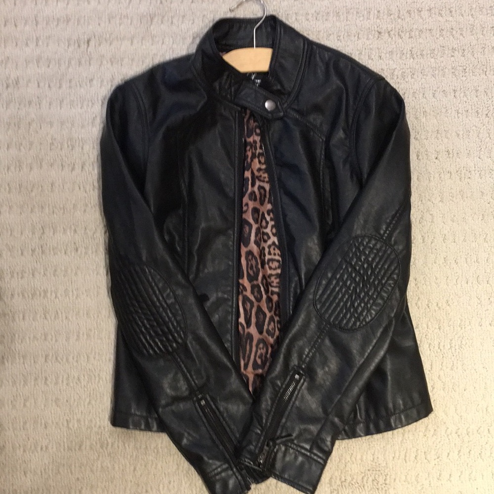 Faux leather jacket
